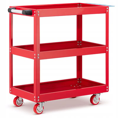 Werkplaatswagen Gereedschapswagen Rood 3 Lades