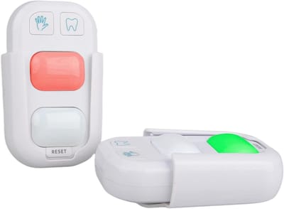 Tandenpoetstimers Kinderen - Badkamer Timer - Goede Gewoonten Ontwikkelen - Met Controlelampjes - 2 Stuks - Wit