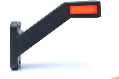 led breedtelamp rechts 180mm 3x led - aanhanger zijlamp - zijlicht - breedtelicht - contourlamp