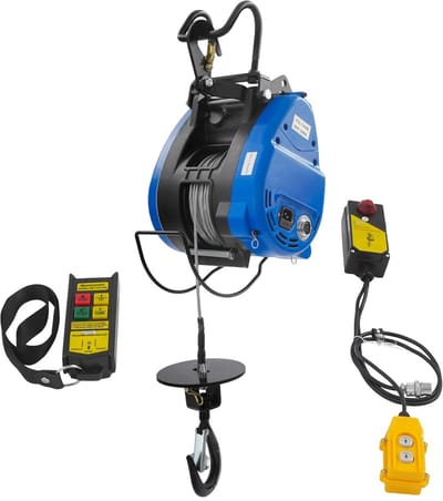 Elektrische Takel 250 kg - 1500W Met Draadloze Afstandsbediening - 30m Kabel