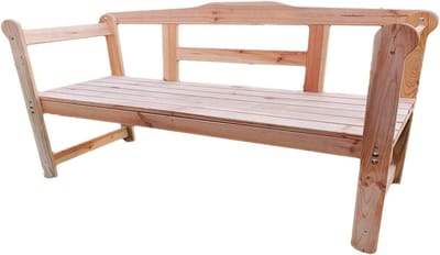 Houten Tuinbank - Hout Bankje - Buiten Zitten - Niet Geïmpregneerd Grenenhout - 118 cm - Bruin