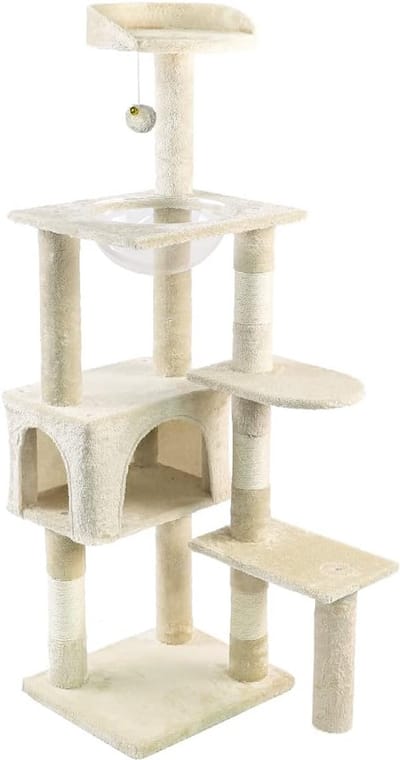Lexium Krabpaal voor zware katten - Krabpaal voor grote katten - Stevige krabpaal - Geschikt voor grote en zware katten
