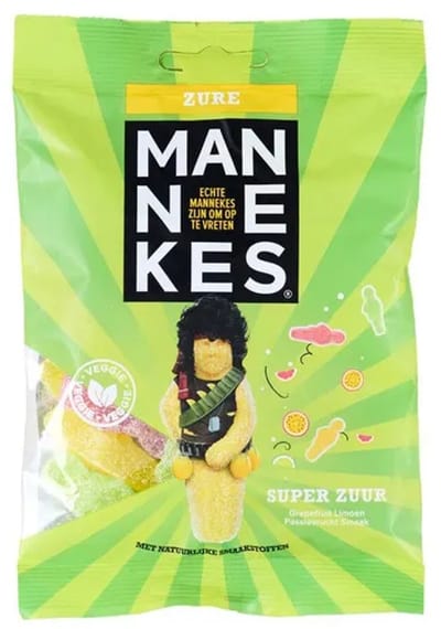 Zure mannekes zakje (25x 100gr)