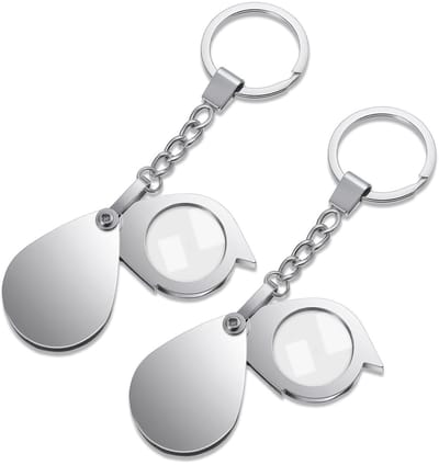 Dailygoods- Zakvergrootglas 20x/30x - Opvouwbaar - Draagbaar - Mini-vergrootglas - Voor boeken/sieraden - Hoogwaardige materialen - Leesloep
