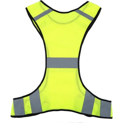 Gilet de sécurité réfléchissant haute visibilité, vêtements de sécurité pour la course de nuit, taille réglable blanc