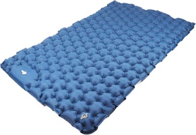 Opblaasbare Campingmat - Slaapmat Dubbel - Kamperen Wandelen - Ingebouwde Voetpomp - 1.56 kg - Marineblauw