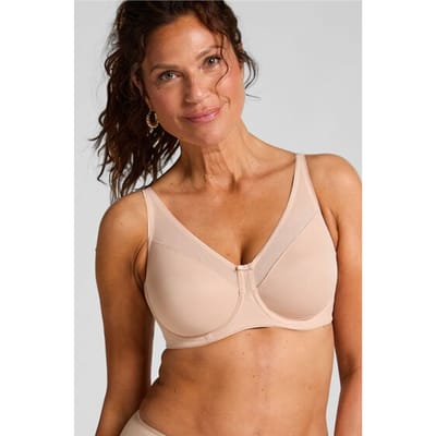 Hunkemöller Dames Lingerie Niet-voorgevormde minimizer beugel bh Nina - Beige - maat D85