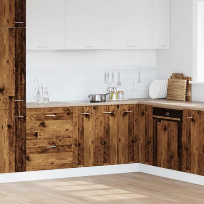 vidaXL - Onderkast - Lyon - 60x46x81,5 - cm - bewerkt - hout - oud - houtkleurig