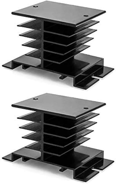 Monofasig Solid State Relais Aluminium voor 10A, 25A, 40A - 2 Stuks