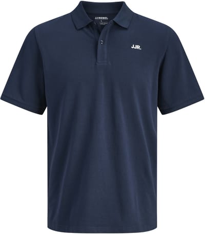 Jj Rebel Rebel Logo Korte Mouw Poloshirt Blauw L Man