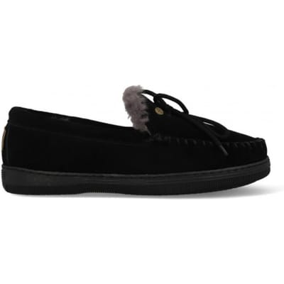 Warmbat Koala Women Suede Dames Sloffen - Zwart - Maat 36