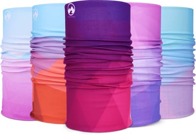 MowMow 5-pack Nekwarmer - Sjaal - Bandana - Fiets - Sport - Wintersport - Heren - Dames