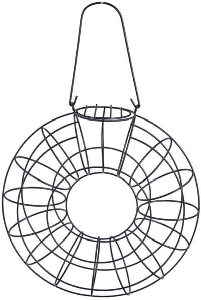 Pro Garden vogelvoedersilo - staal - D25 cm - hangend - vogelvoederhuisje - vogelhuisje