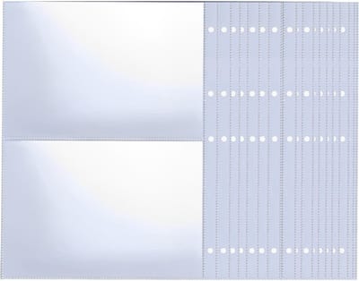 30 Pcs 180 Compartiments, 11 Gaten Bankbiljethoezen, Dubbelzijdige Opbergtray voor Euro, Papiergeld en Verzamelobjecten zoals Munten en Concertkaarten