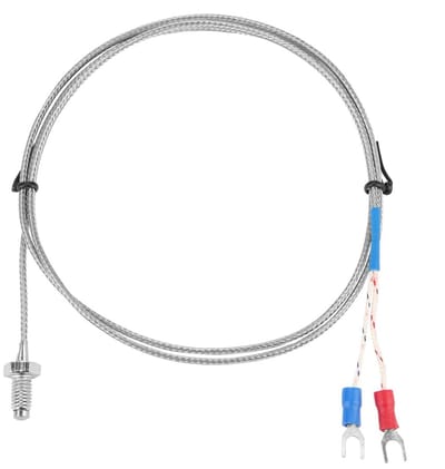Dailygoods- Thermokoppel K Type - Temperatuursensor 0-400 °C - Roestvrij Staal - Snelle Thermische Reactie - Geschikt voor Diverse Industrieën - Eenvoudige Structuur
