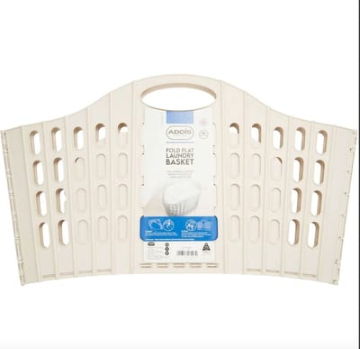 Addis - Wasmand opvouwbaar - inklapbaar - ruimtebesparend - 38L - beige