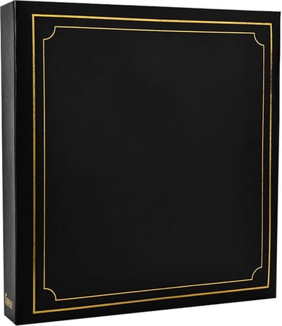 Fotoalbum voor 500 foto's met gouden stempel en ringband - 15,2 x 10,2 cm