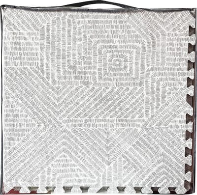 NilaFee™ - Speelkleed - Speelmat - Puzzelmat - Baby - Foam - 120 x 180 cm - Uitbreidbaar - Grijs - Yoga mat - Fitnessmat - Vloerbeschermer