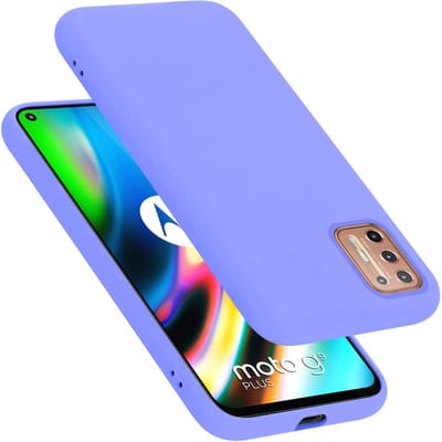 Cadorabo Hoesje geschikt voor Motorola MOTO G9 PLUS in LIQUID LICHT PAARS - Beschermhoes gemaakt van flexibel TPU silicone Case Cover