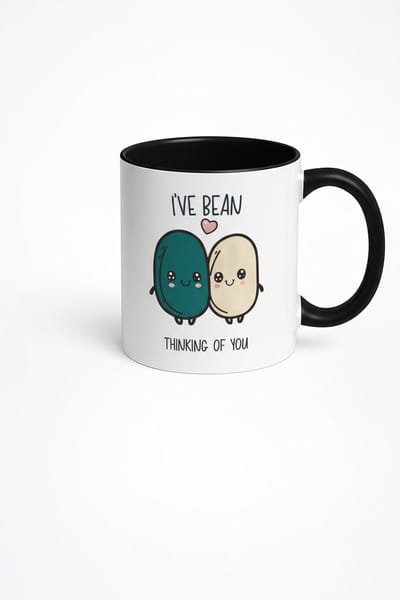 Mok "I've Bean Thinking Of You" - Grappige Boontjes Liefdes Mok - Cadeau