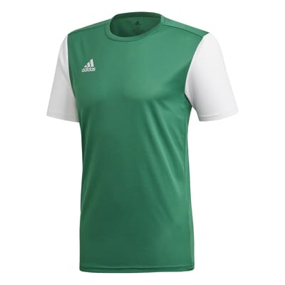 Adidas Estro 19 Shirt Korte Mouw Heren - Groen / Wit | Maat: XS