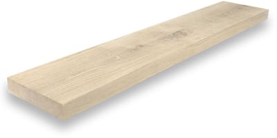 Massief eiken plank recht 100 x 20 cm - Eikenhouten plank - Losse plank - Kastplank - Boomstam plank
