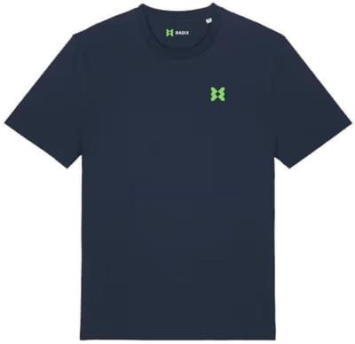 Radix - T-shirt - Heren - Kleur Navy - Maat S - Met borstlogo
