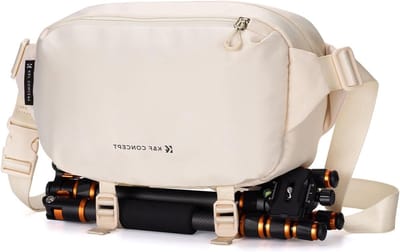 Camera Sling Bag voor DSLR en Lenzen - Enkele Schoudertas met Statiefhouder voor SLR, Canon, Sony en Nikon