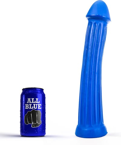 All Blue Dildo 31 x 5,5 cm - blauw