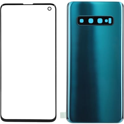 Mobiele Telefoon Achterkant Glas Cover en Buitenste Glaspaneel Vervanging voor Samsung S10 G973Groen groen