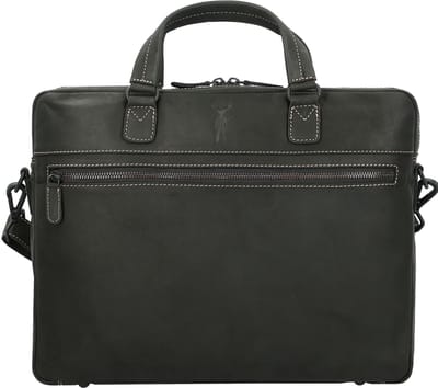 Jack Kinsky Baltimore 8 Lederen aktetas 40 cm Laptopcompartiment - 41cm (17 duim) - anthrazit