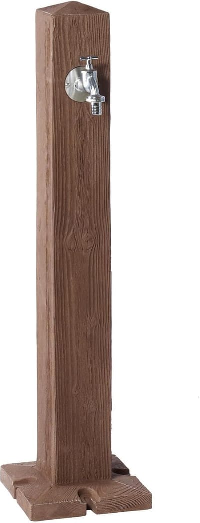GARANTIA WOOD waterzuil darkwood incl. chroomuitloopkraan