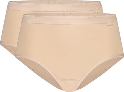 Ten Cate Basics midi beige 2-pack voor Dames | Maat M