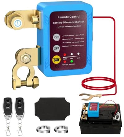 Automatische Draadloze Accuschakelaar 12V 240A met Diefstalbeveiliging voor Auto, Boot, ATV en Vrachtwagen