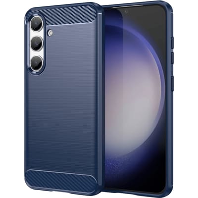 Mocaa Samsung Galaxy S24 Schokbestendig Hoesje Blauw