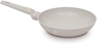 Koekenpan - Keukenpan Bakpan - Lekker Koken - Titanium Antiaanbaklaag - 24 cm - Taupe