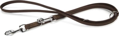 Beeztees leren dressuurlijn Buffalo. Bruin. 200 cm x 18 mm.