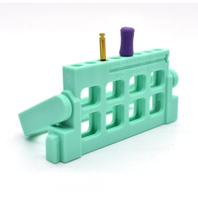 Support Endo Dentaire 8 Trous Distributeur Autoclavable Support de Stand pour Instruments Endodontiques et Fraises pour Dentistes Nouveau vert