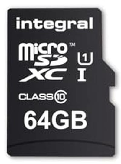 64GB microSDXC Geheugenkaart Class 10 UHS-1 voor Tablets en Smartphones - Tot 90 MB/s
