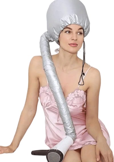 Bovista Droogkap - Haardroogkap - Haardroger - Haar Steamer - Fohn - Haarstyling - Voor Thuis - Voor Fohn - Zilver
