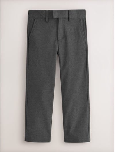 Next - Jongens - Formele skinny schoolbroek met stretch - Grijs