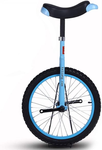 Eenwieler Kinderen - Balansfiets Oefenen - Fitness Training - Extra Dikke Band - 16 Inch Wiel - Blauw