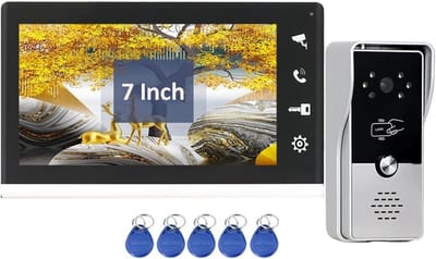 Video Deur Intercom - Deurbelcamera Systeem - Veilige Toegang - HD Ontgrendelen - 7 Inch Monitor