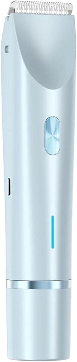 2-in-1 Haartrimmer - Dames - Scheerapparaat voor Dames - Haartrimmer voor Dames - Scheerapparaat voor Dames - Ontharingsapparaat - Blauw