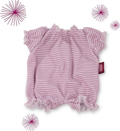 Götz poppenkleding gestreepte jumpsuit badstof voor pop van 42-46cm
