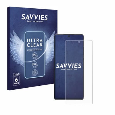 Savvies - Screenprotector voor Motorola Moto G85 - Folie Beschermfolie transparant 6 Stuks