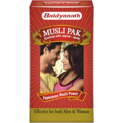 Baidyanath Ayurved Musli Pak 250 GR - Puur Safed Musli Poeder voor Kracht, Vitaliteit en Dagelijkse Energieboost