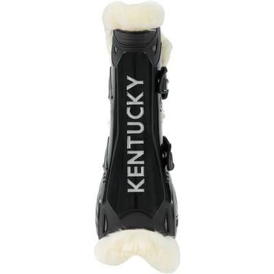Kentucky Horsewear - Vegan bont Peesbeschermers bamboo elastiek zwart M