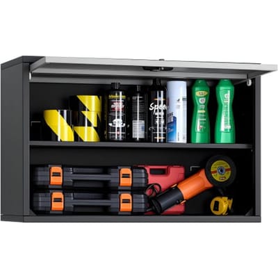 VEVOR Werkplaatswandkast, 770x305x500 mm, Gereedschapskast met draaideur en plank, Draagvermogen 108,86 kg, Wandkast, Geschikt voor garage, kelder, keuken, magazijn, Montage vereist
