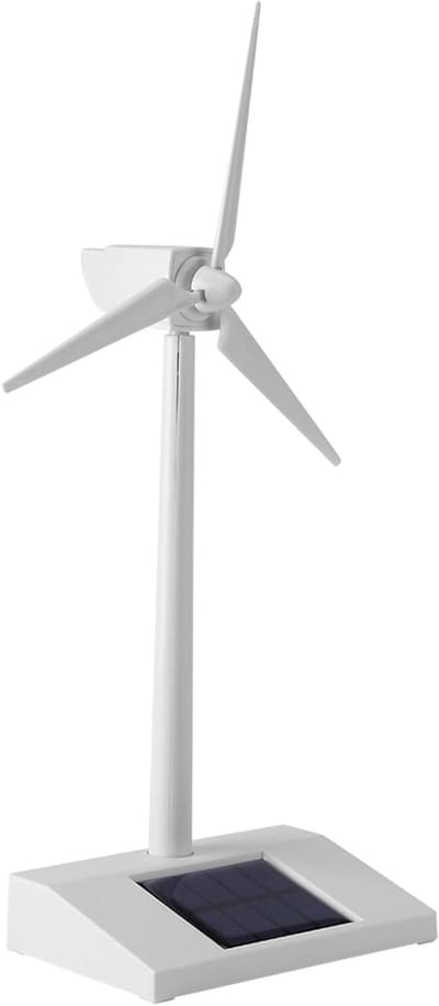 Mini Zonne-energie Windmolen Model, Miniatuur Windturbine Speelgoed voor Kinderen, Educatief Wetenschappelijk Hulpje en Bureau Decoratie